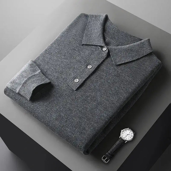 Ancien | Cashmere Polo With Long Sleeves afbeelding 5