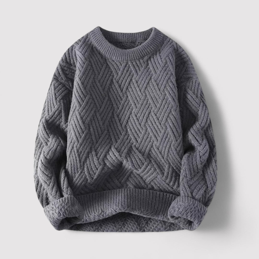 Ancien | Herringbone Cable Knit Sweater afbeelding 6