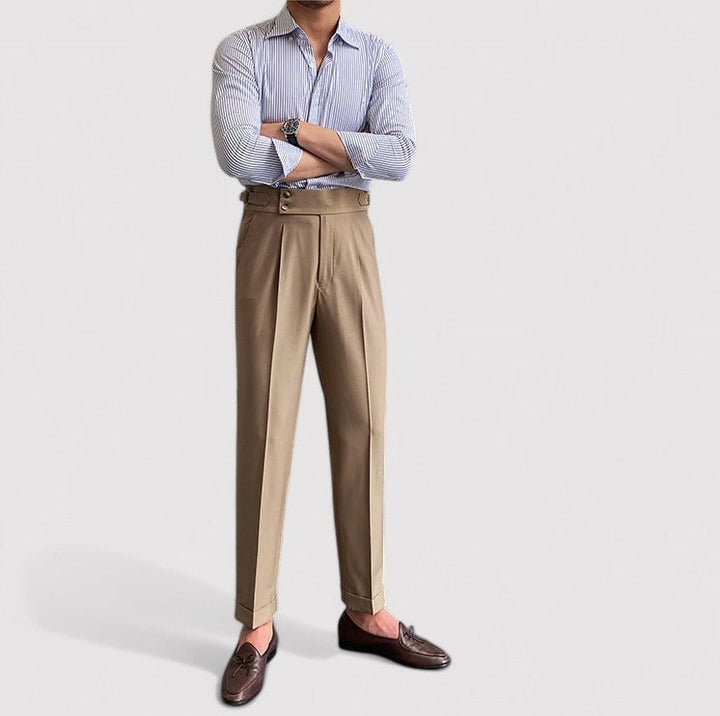 Ancien | Men's Portofino Pleated Trousers afbeelding 13