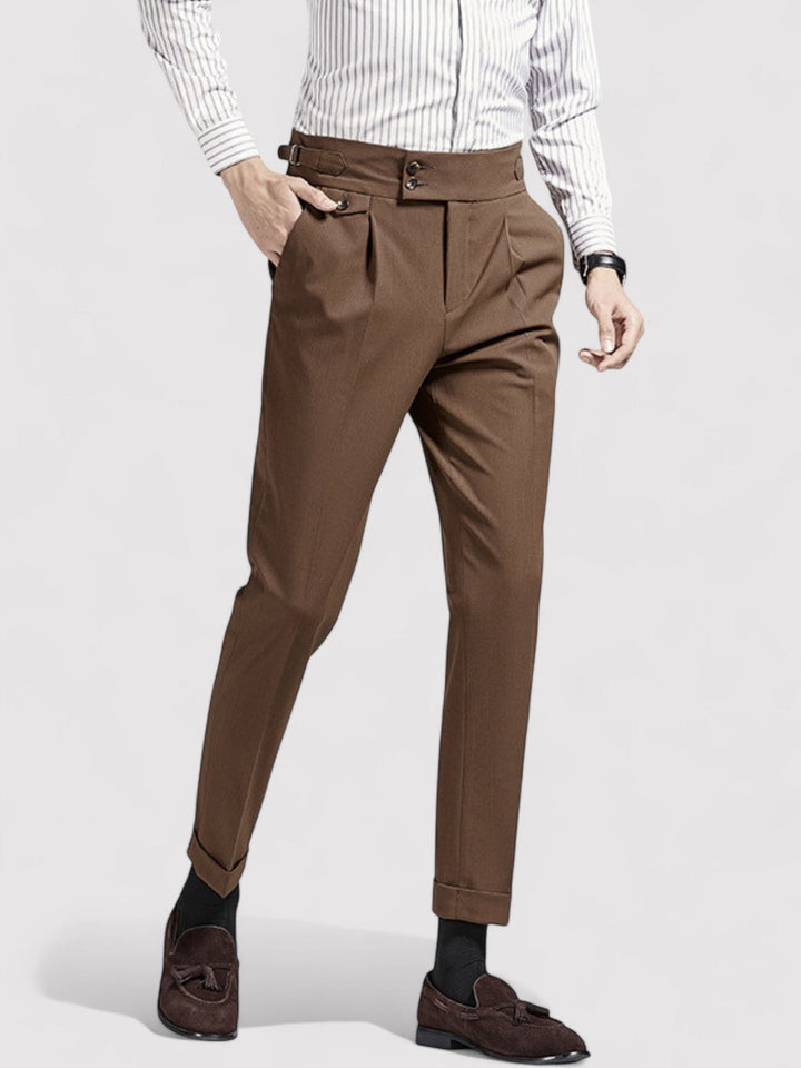 Ancien | Men's Naples Wrinkle Free High-Waist Pantalon afbeelding 4