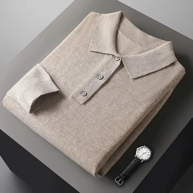 Ancien | Cashmere Polo With Long Sleeves afbeelding 1