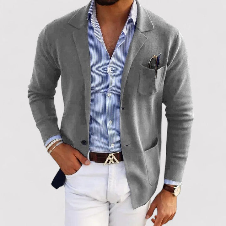Ancien | Stylish Men's Blazer with Casual Button Pockets and Lapel Collar afbeelding 3