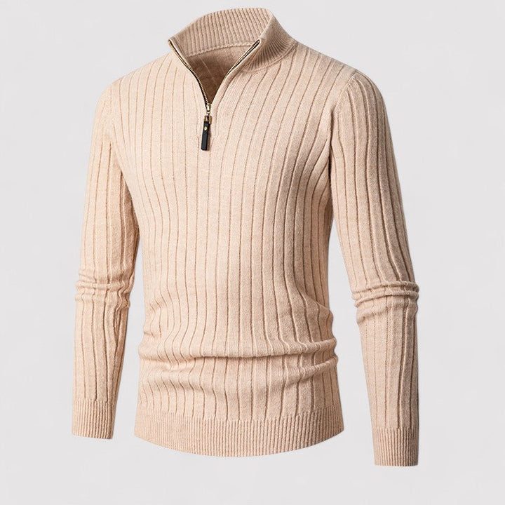 Ancien | Men's Casual Zip-Up Sweater afbeelding 8