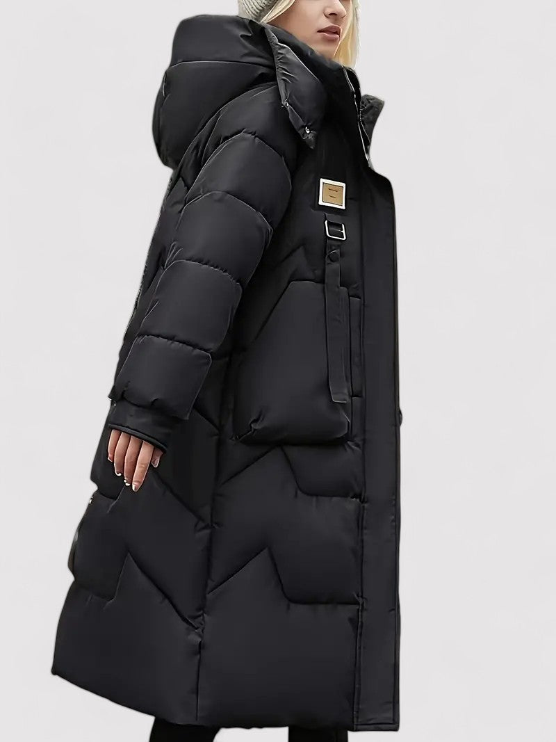 Ancien | Women's Warm Long Hooded Winter Coat afbeelding 2