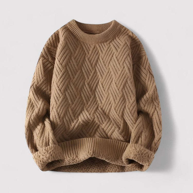 Ancien | Herringbone Cable Knit Sweater afbeelding 5