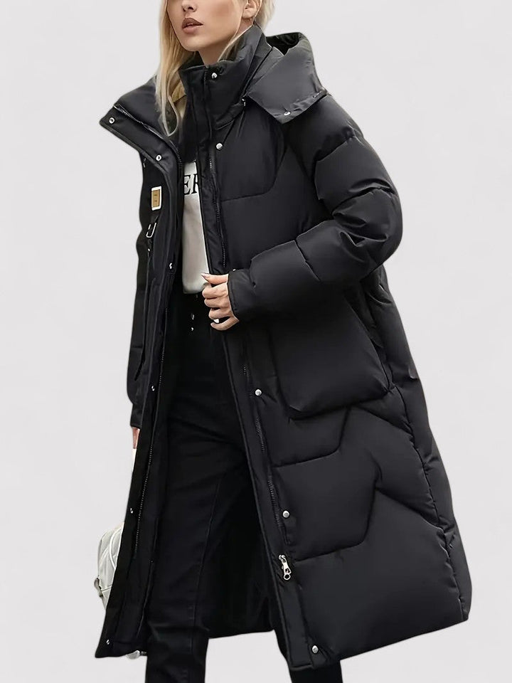 Ancien | Women's Warm Long Hooded Winter Coat afbeelding 4