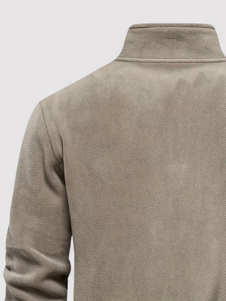 Ancien | Men's Half Zip Fleece Crew Neck Sweater afbeelding 6