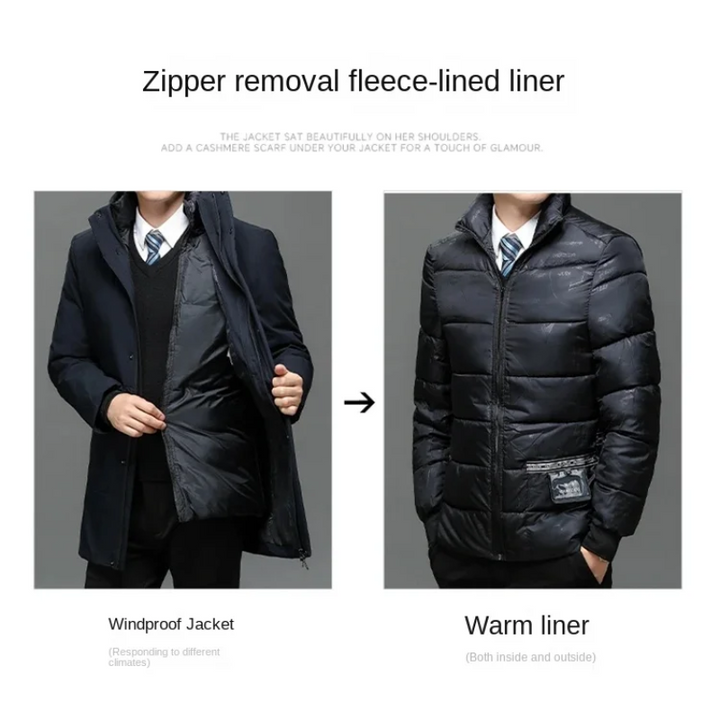 Ancien | Men’s Windproof Winter Parka Jacket with Warm Lining afbeelding 9