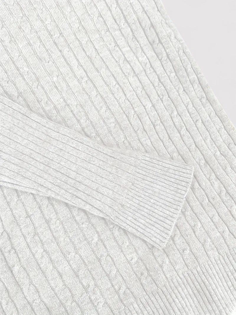 Ancien | Cable-Knit Men's Turtleneck Jumper for Autumn afbeelding 7
