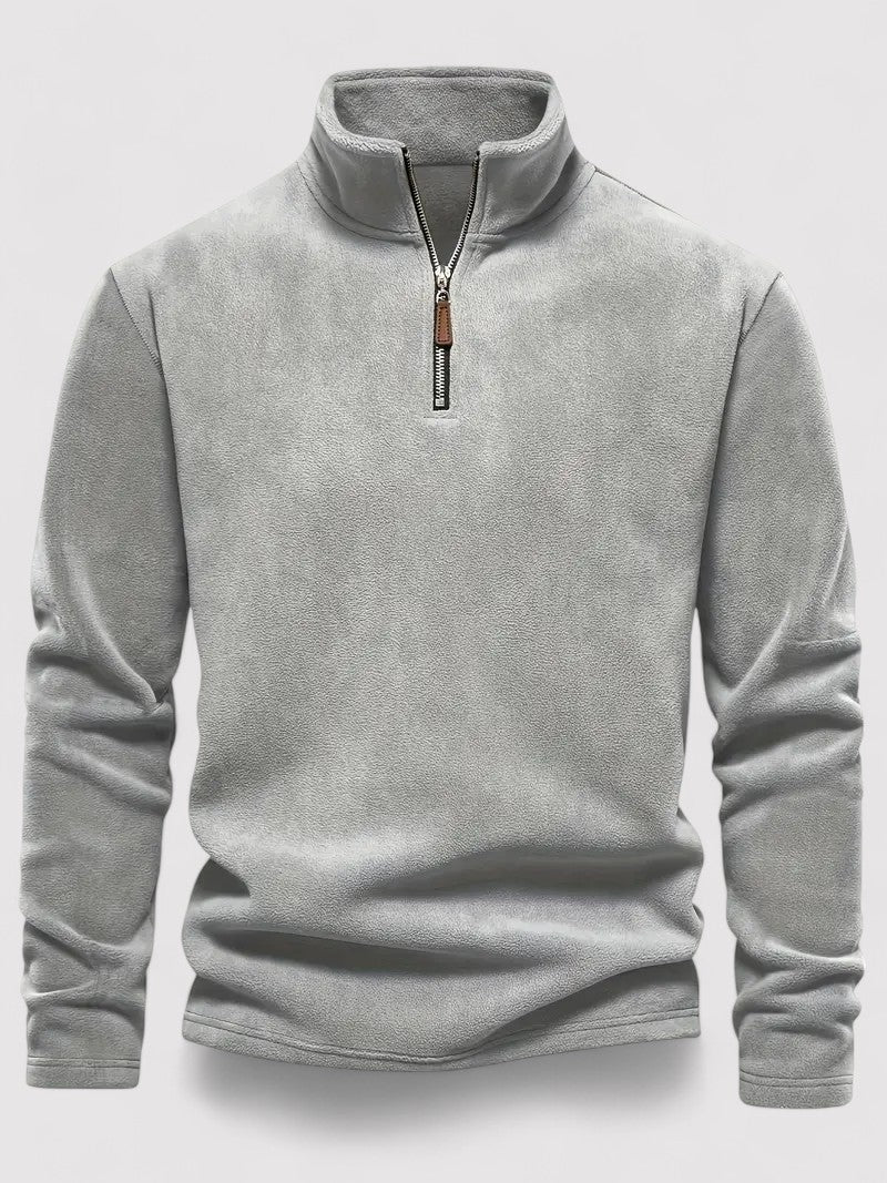 Ancien | Men's Half Zip Fleece Crew Neck Sweater afbeelding 10