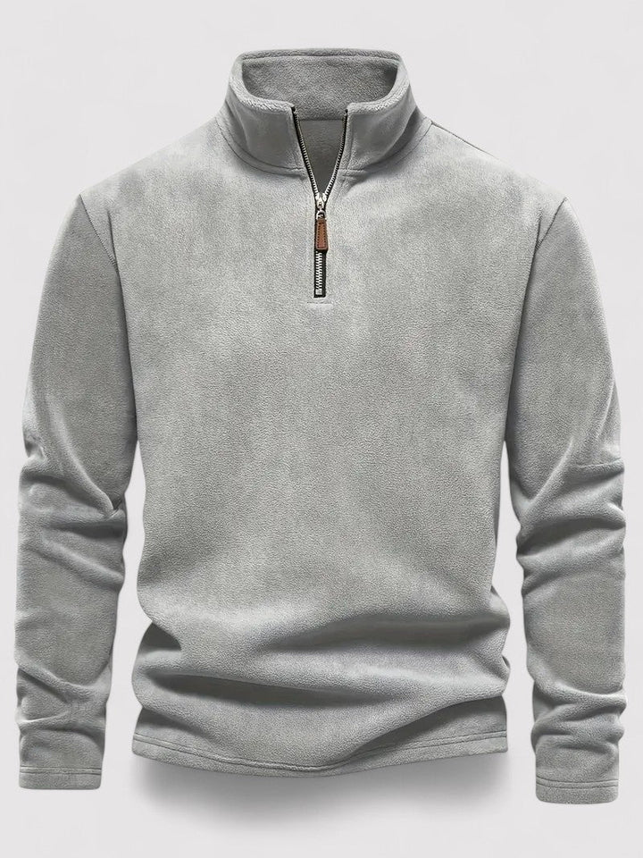Ancien | Men's Half Zip Fleece Crew Neck Sweater afbeelding 10