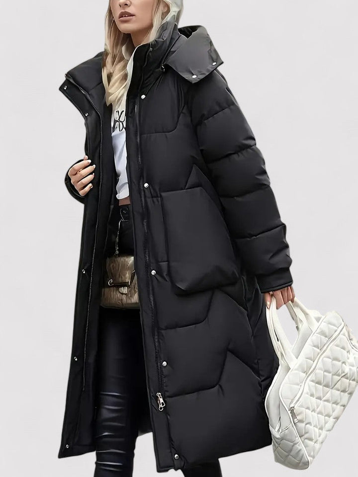 Ancien | Women's Warm Long Hooded Winter Coat afbeelding 5