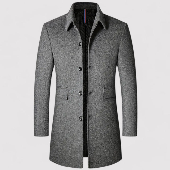 Ancien | Men's Premium Woolen Long Jacket afbeelding 5