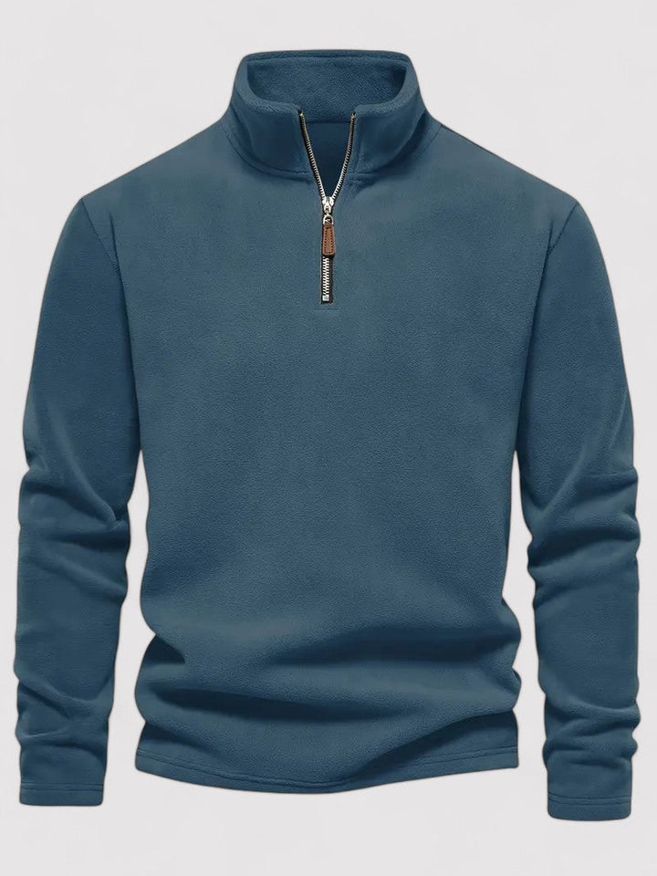 Ancien | Men's Half Zip Fleece Crew Neck Sweater afbeelding 9