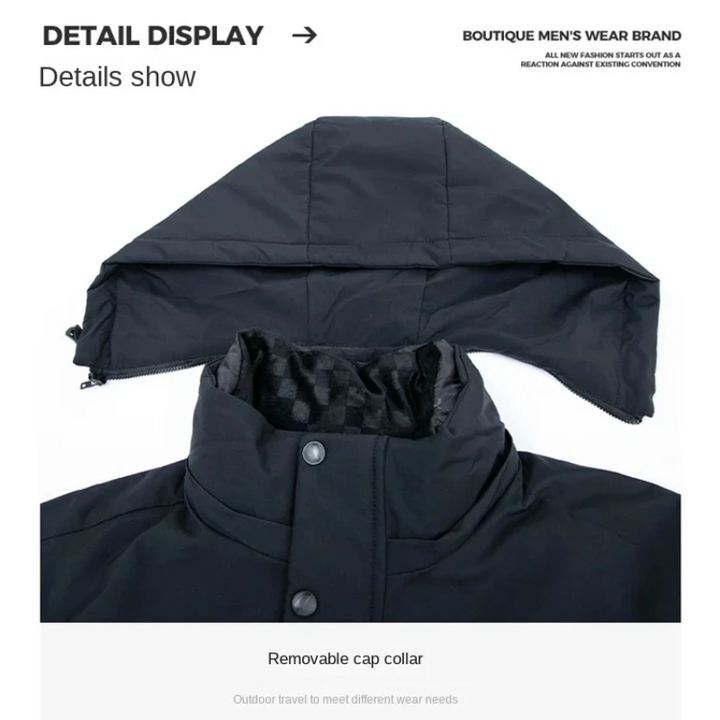 Ancien | Men’s Windproof Winter Parka Jacket with Warm Lining afbeelding 10