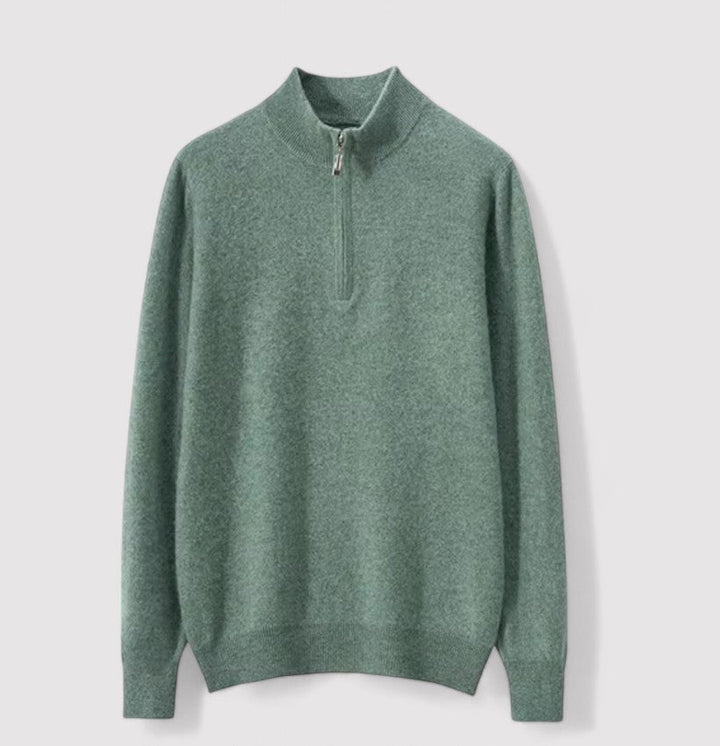 Ancien | Cashmere Half Zip Sweater afbeelding 5
