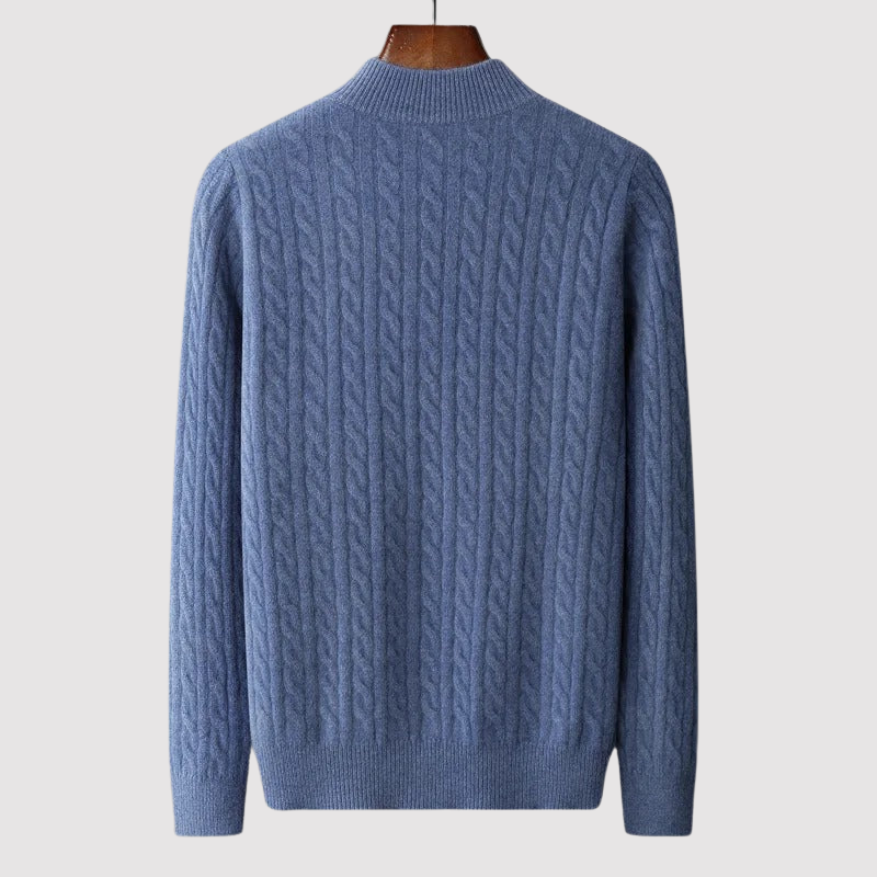 Ancien | Cashmere Half Zip Autumn Sweater afbeelding 3