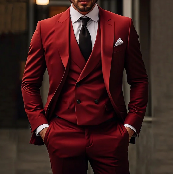 Luxurious 3-Piece Men's Suit with Jacket, Vest and Trousers afbeelding 5