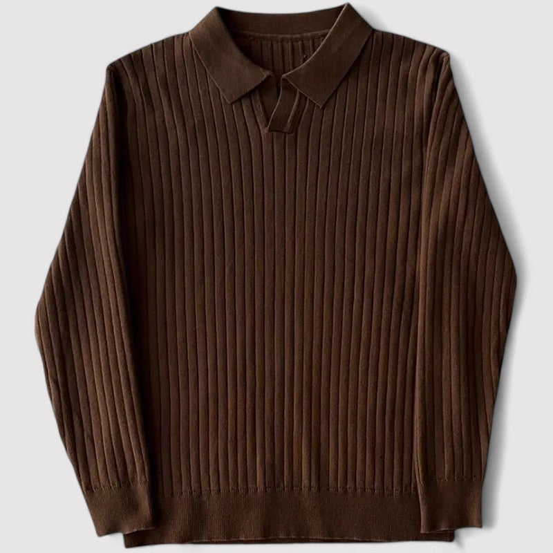 Ancien | Casual Sweatshirt with Collar afbeelding 6