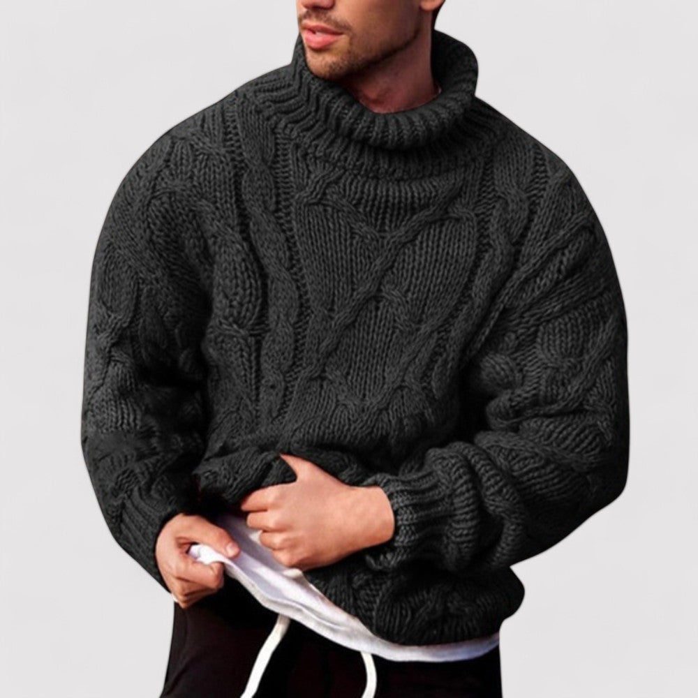 Ancien | Knitted Winter Turtleneck With For Men afbeelding 1