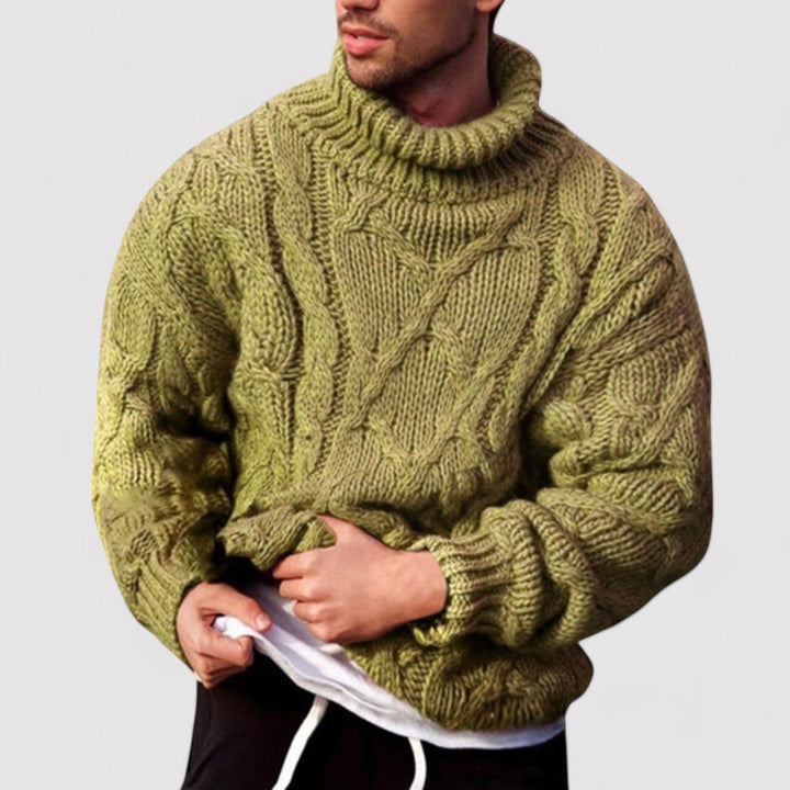 Ancien | Knitted Winter Turtleneck With For Men afbeelding 3