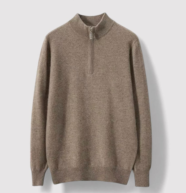Ancien | Cashmere Half Zip Sweater afbeelding 1