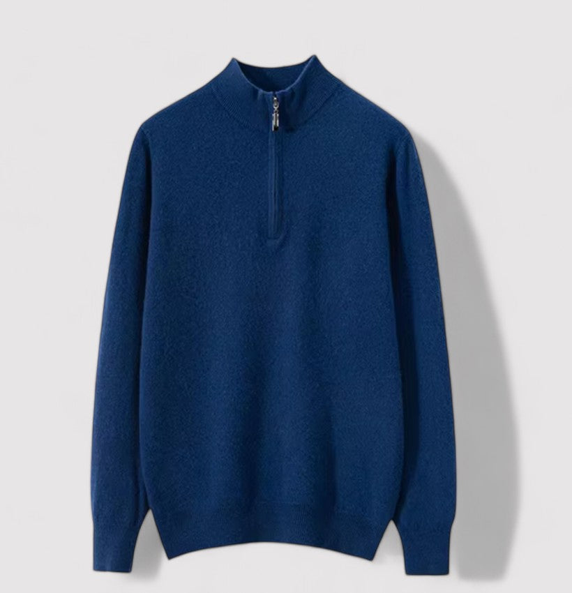 Ancien | Cashmere Half Zip Sweater afbeelding 4