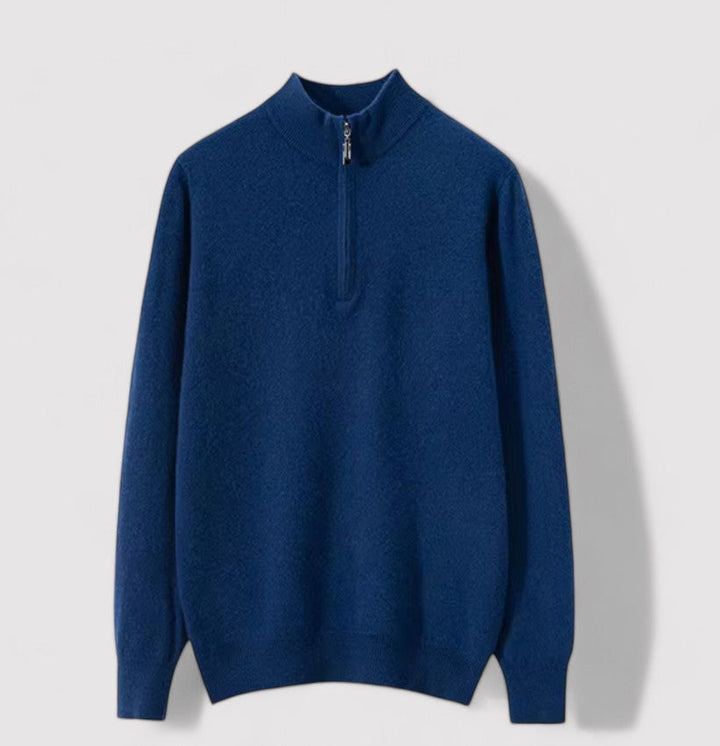 Ancien | Cashmere Half Zip Sweater afbeelding 4