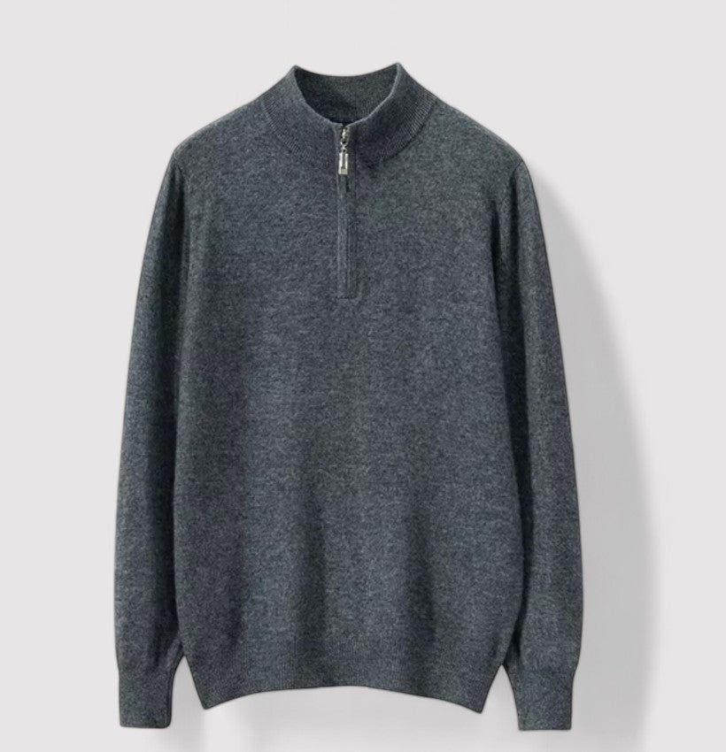 Ancien | Cashmere Half Zip Sweater afbeelding 3
