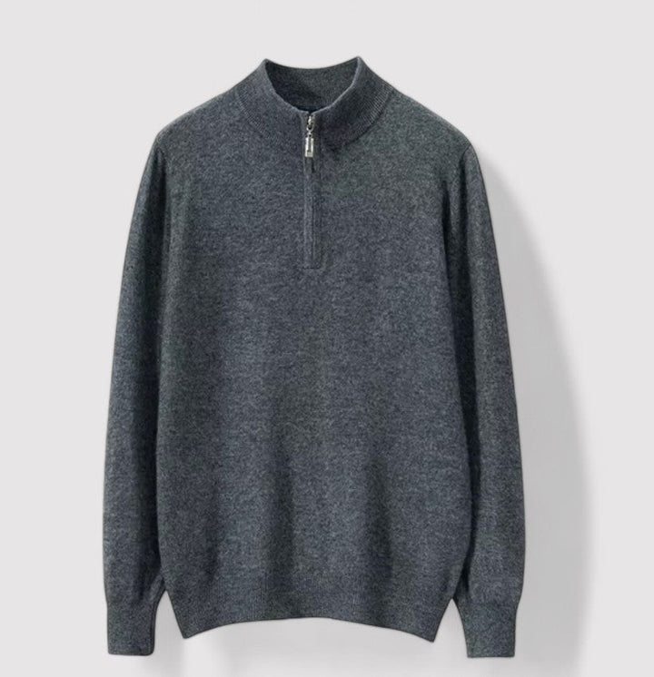 Ancien | Cashmere Half Zip Sweater afbeelding 3