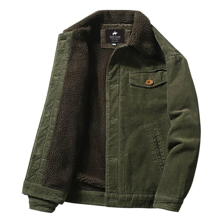 West Louis™ New Trend Fur Lining Corduroy Jacket afbeelding 4