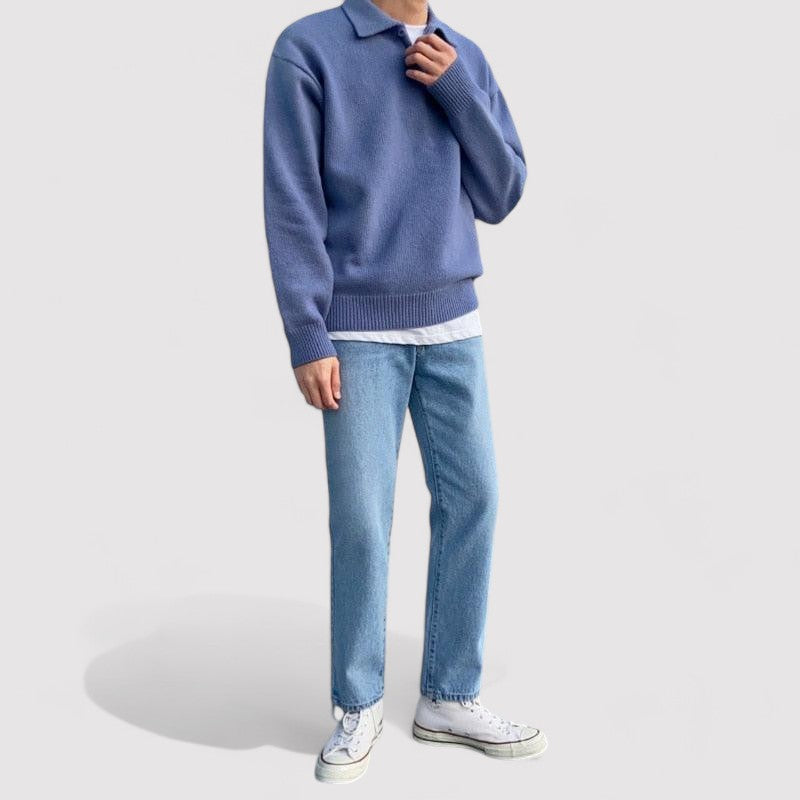 Ancien | Wool Button Half Zip afbeelding 1