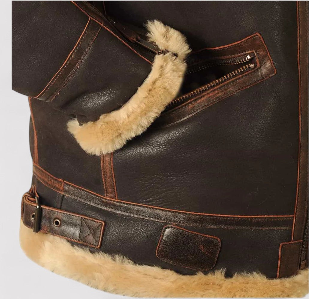 Ancien | Men's Classic Pilot Jacket afbeelding 6