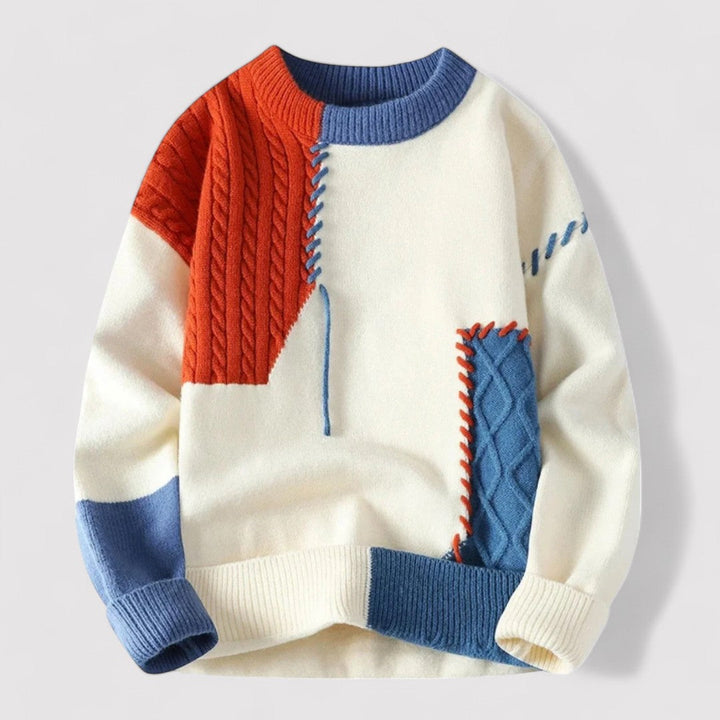 Ancien | Men's Colorblock Sweater afbeelding 1