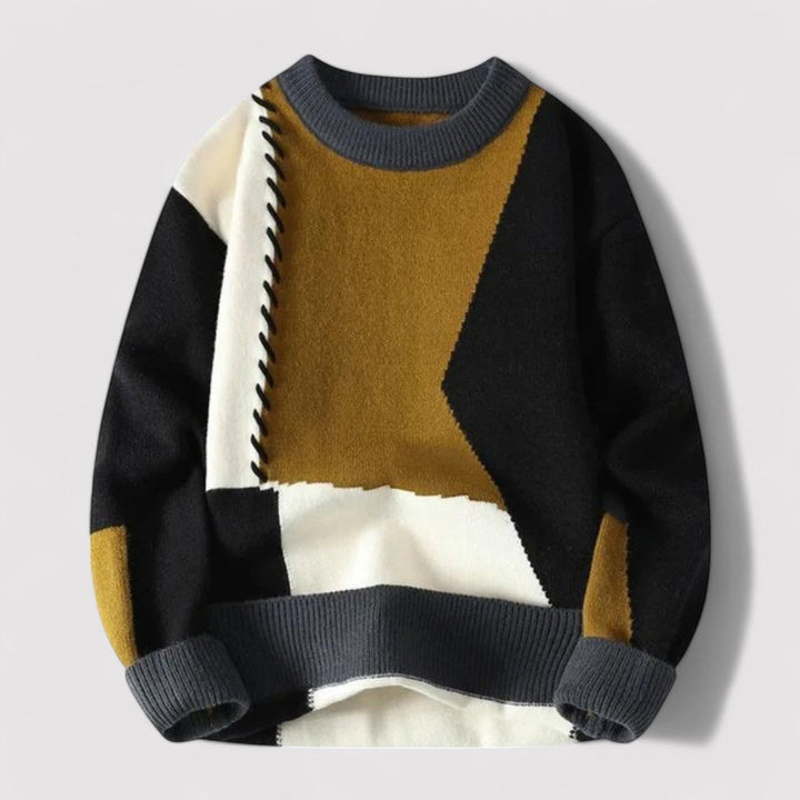 Ancien | Men's Colorblock Sweater afbeelding 4