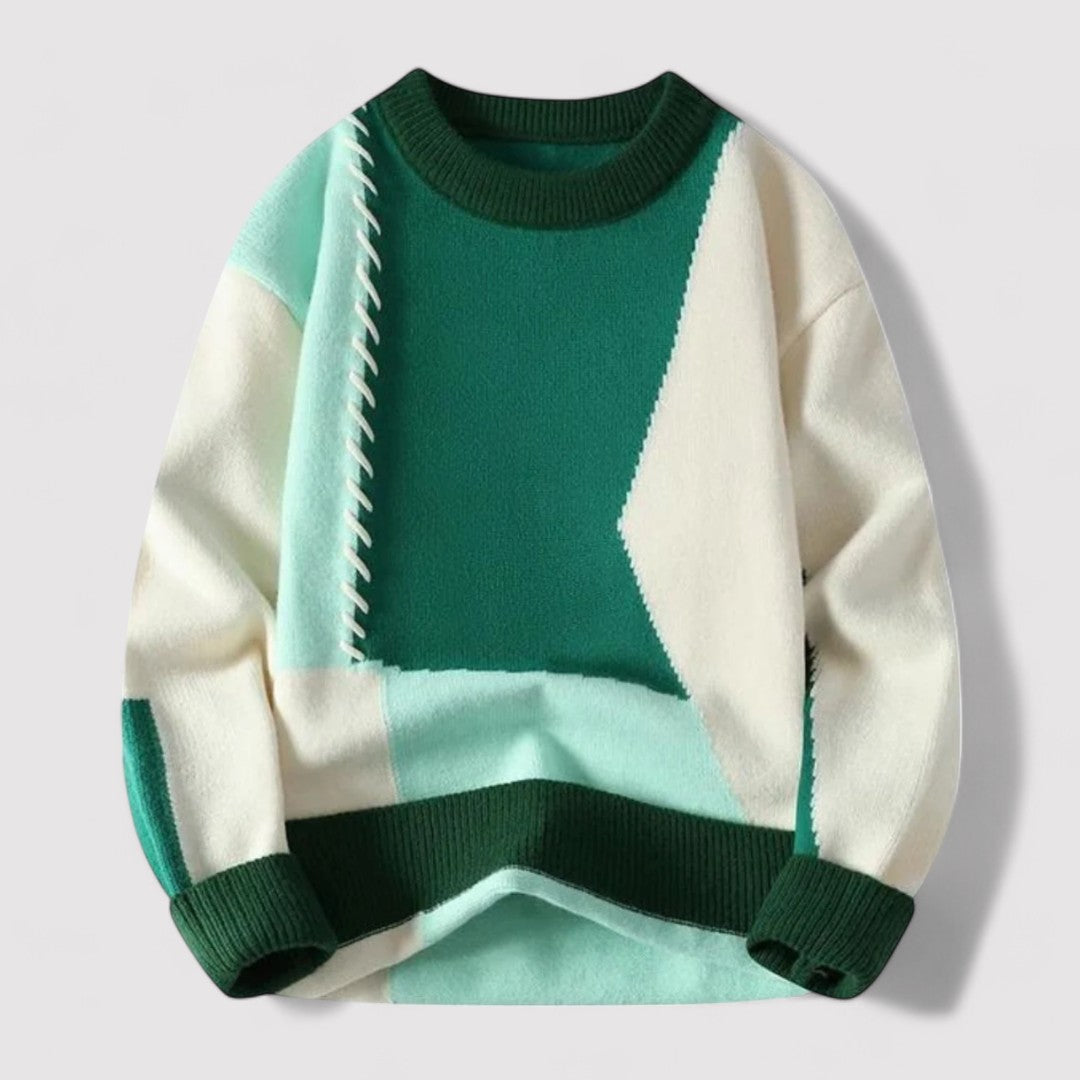 Ancien | Men's Colorblock Sweater afbeelding 3