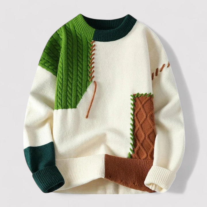 Ancien | Men's Colorblock Sweater afbeelding 2