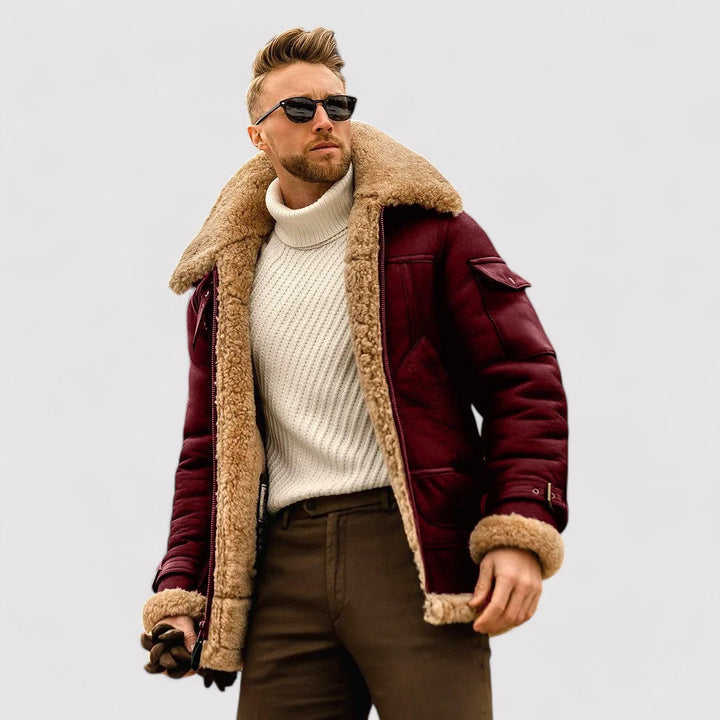 Ancien | Men's Warm Sheepskin Jacket afbeelding 3