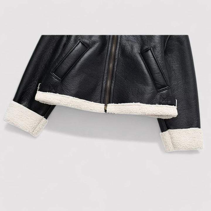 Ancien | Women's Leather Autumn Jacket afbeelding 5