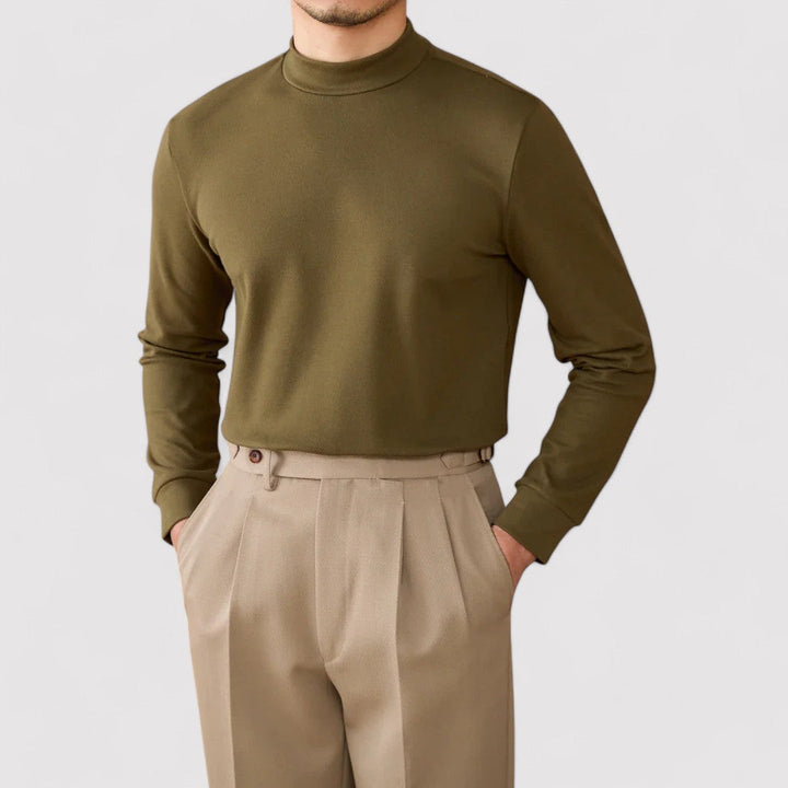 Ancien | Men's Soft Cashmere Half-Turtleneck Sweater afbeelding 7