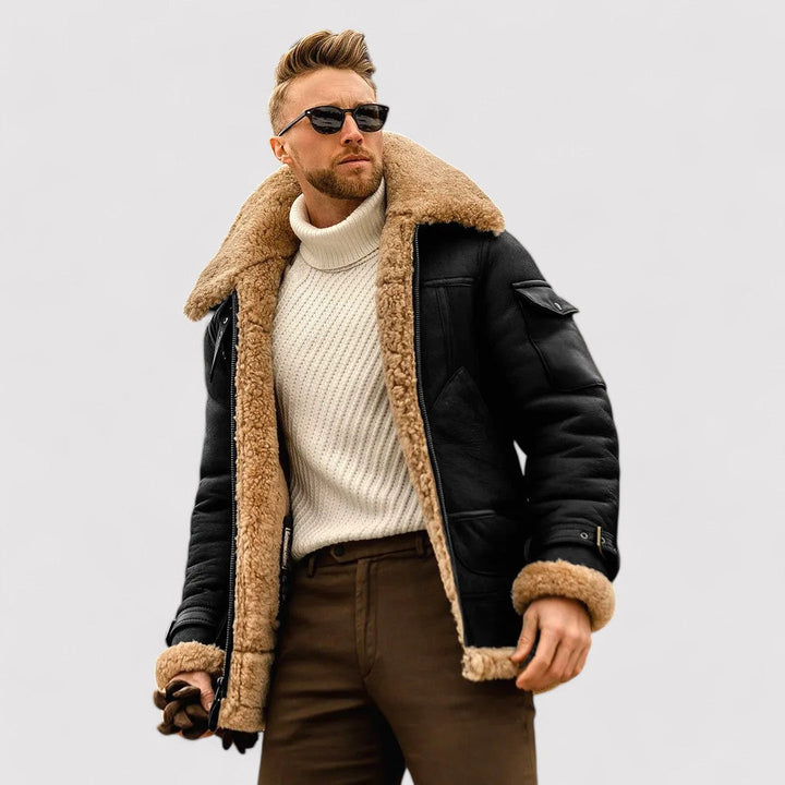 Ancien | Men's Warm Sheepskin Jacket afbeelding 2