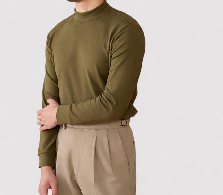 Ancien | Men's Soft Cashmere Half-Turtleneck Sweater afbeelding 22