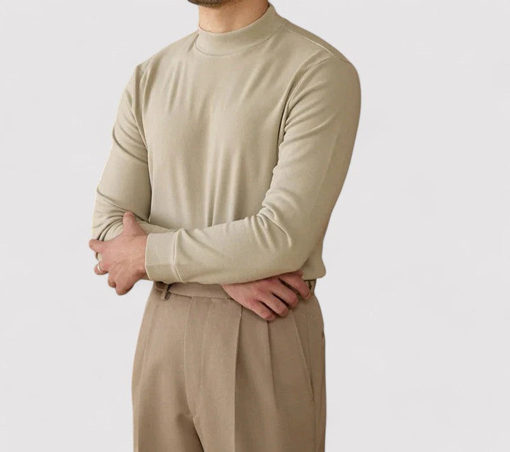 Ancien | Men's Soft Cashmere Half-Turtleneck Sweater afbeelding 17