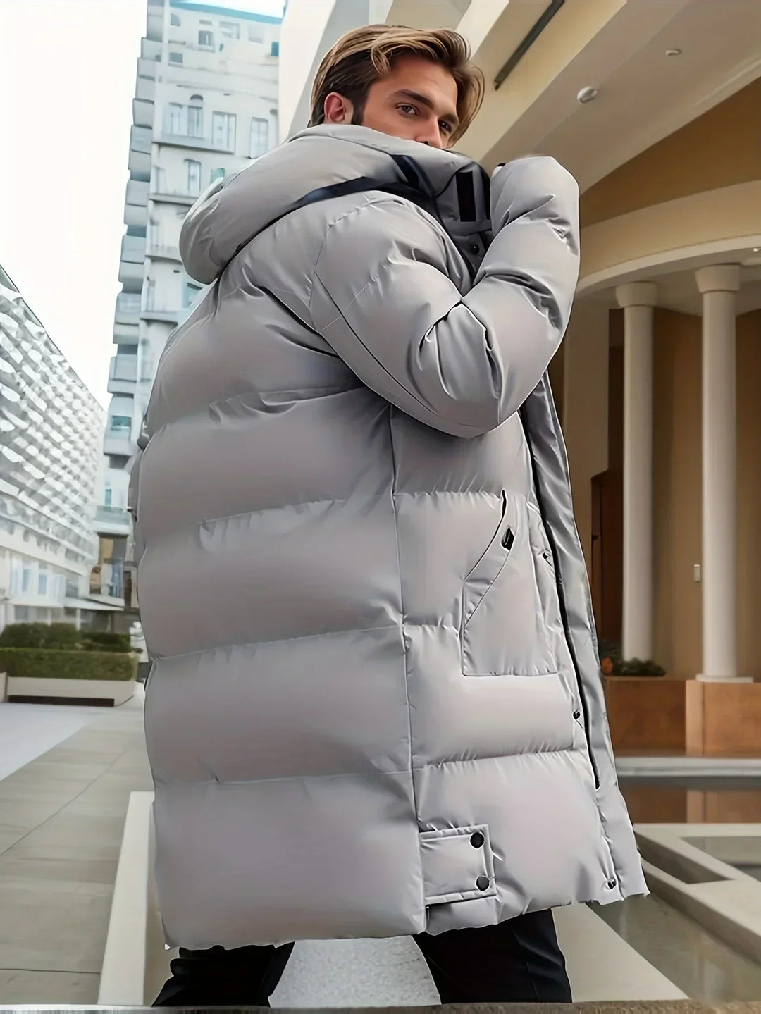 Callahan | Long Winter Coat for Men afbeelding 4