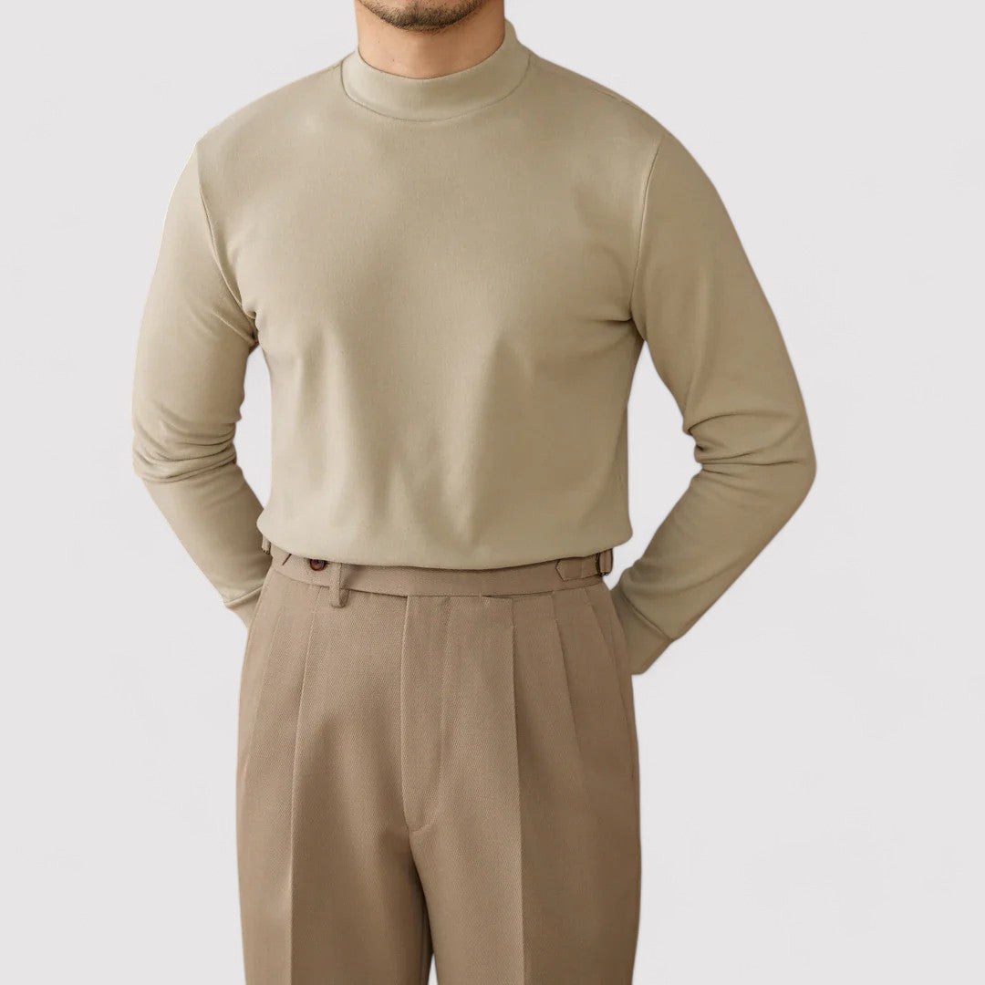 Ancien | Men's Soft Cashmere Half-Turtleneck Sweater afbeelding 11