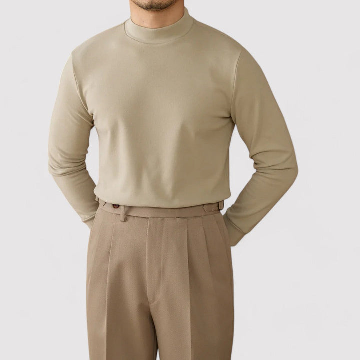 Ancien | Men's Soft Cashmere Half-Turtleneck Sweater afbeelding 11