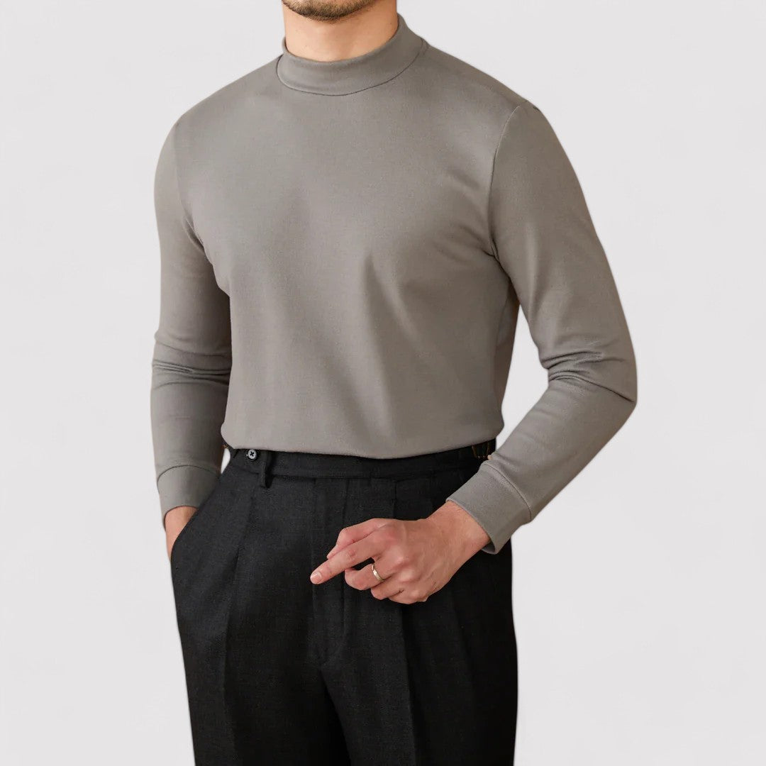 Ancien | Men's Soft Cashmere Half-Turtleneck Sweater afbeelding 9
