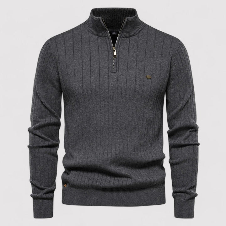 Ancien | Autumn Sweater with Zipper for Men afbeelding 7