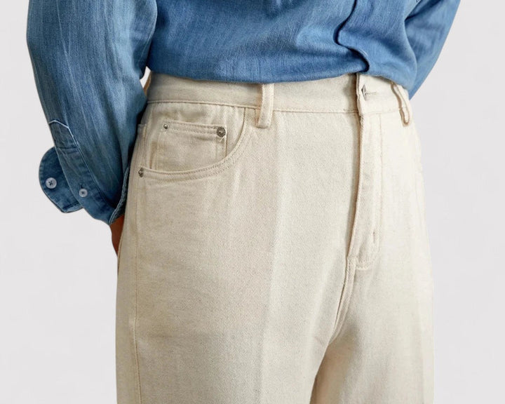 Ancien | Men's British Pure Cotton Old Money Trousers afbeelding 2