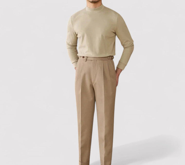 Ancien | Men's Soft Cashmere Half-Turtleneck Sweater afbeelding 15